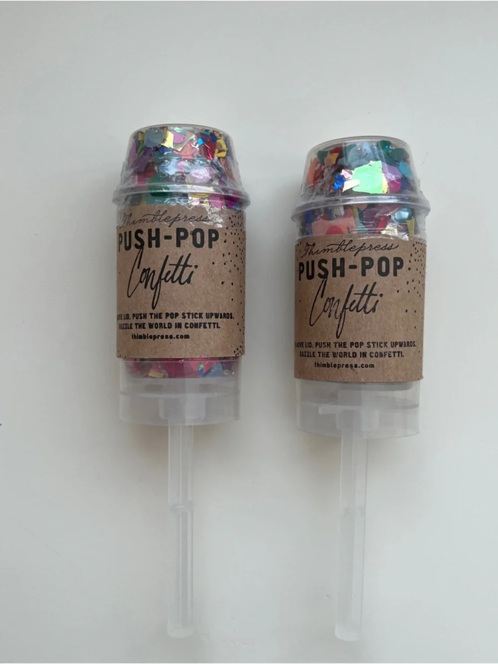 Confetti party favors poppers birthday graduation wedding baby shower celebrate